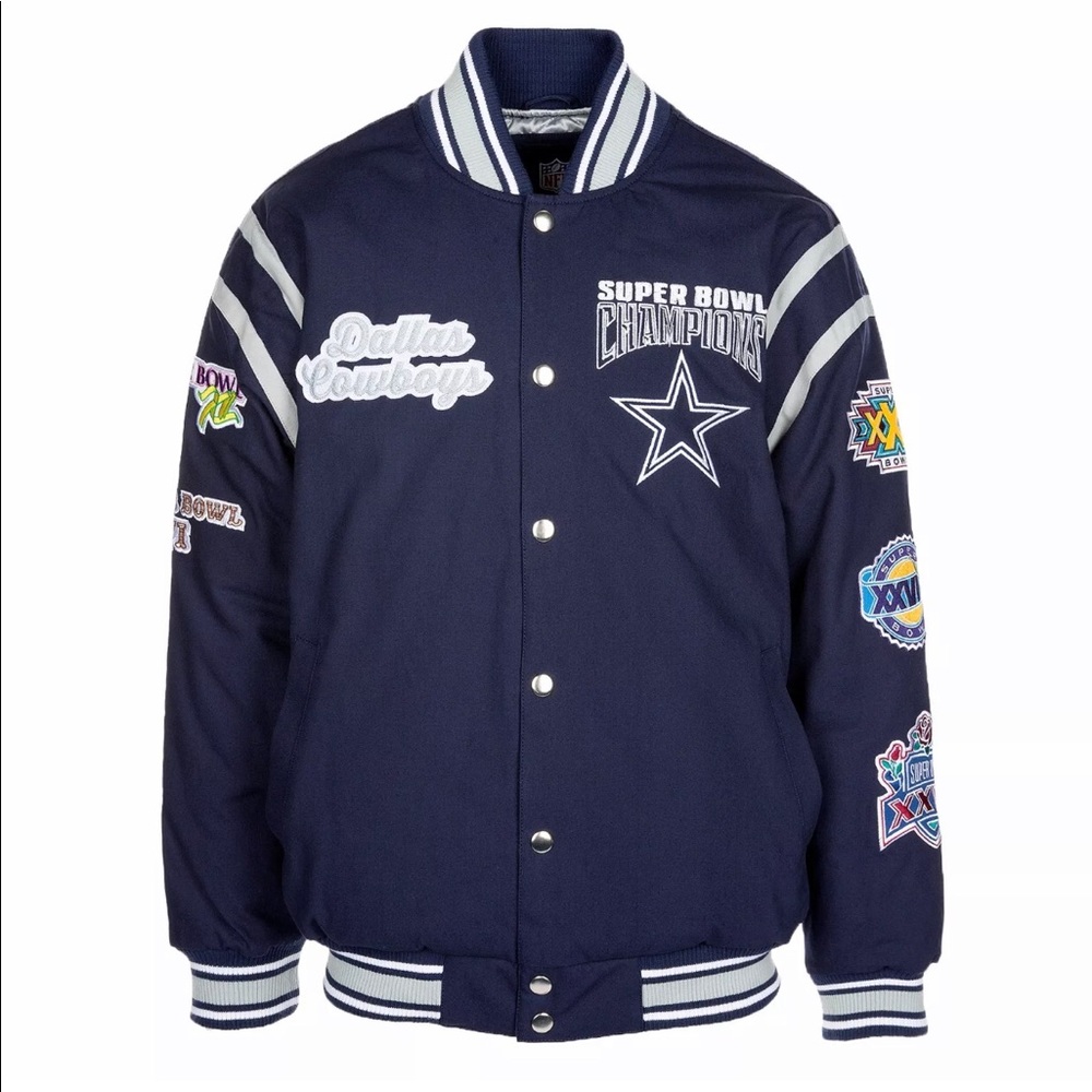 Dallas Cowboys 5 Time Super Bowl Champs Mens Sz - Picture 1 of 7